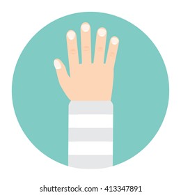 broken arm icon