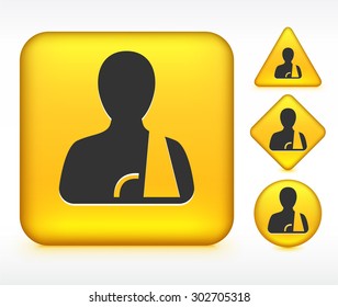 Broken Arm on Yellow Multi Shape Buttons