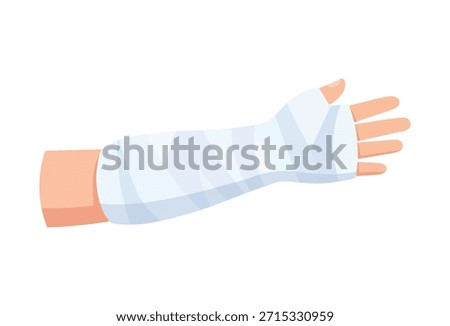 Broken Arm in White Cast Icon