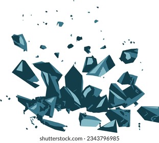broken blue background,shattered floor,broken abstract background