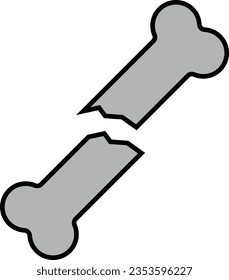broken bone bone break accident broken arm Outline