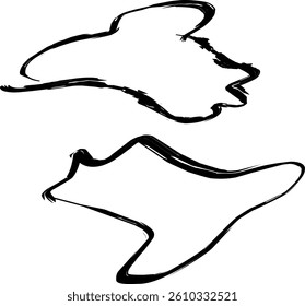 broken bone icon in Doodle style 