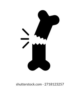 broken bone icon graphic vector icon