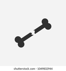 Broken bone icon illustration isolated vector sign symbol