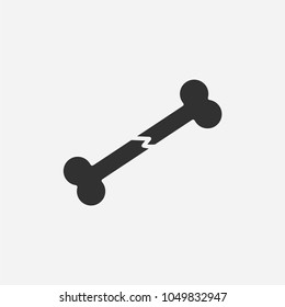 Broken bone icon illustration isolated vector sign symbol