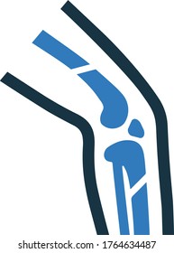 Broken bone icon, injury, leg, orthopedics