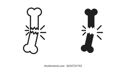 Broken bone icon. modern vector symbols set