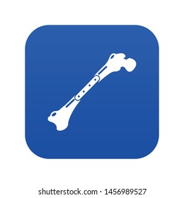 Broken bone icon. Simple illustration of broken bone vector icon for web.