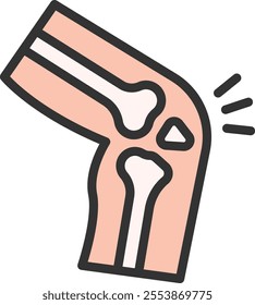 Broken Bone icon vector image. Suitable for mobile application web application and print media.