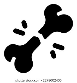 broken bone Illustration vector icon illustration asset