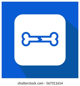 Broken bone vector icon