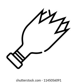 Broken bottle icon