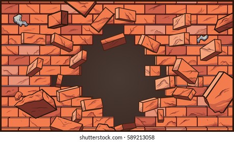 Cracked Brick Wall  Brick Wall Cracked  Broken Wall HD wallpaper  Pxfuel