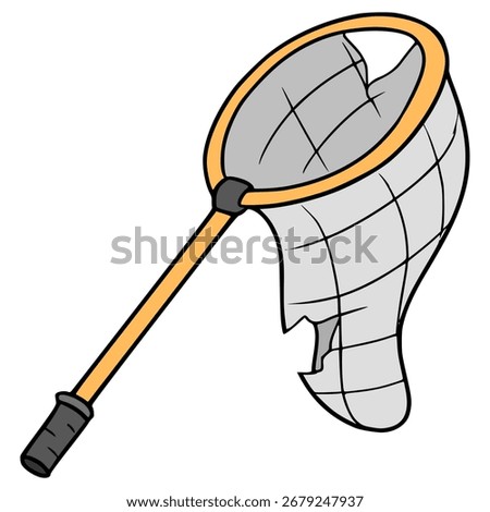 broken bug net illustration hand drawn isolated vector