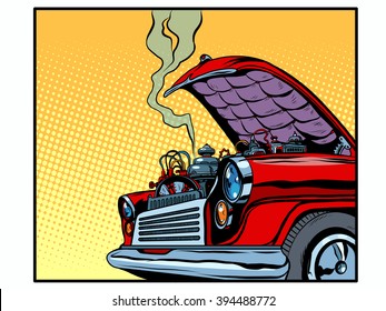 Car Engine Cartoon Hd Stock Images Shutterstock