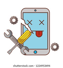 broken cellphone error support tools