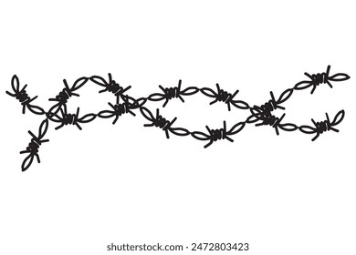 Grafikzeichen mit unterbrochener Kette. Kette Link gebrochen isoliert Zeichen auf weißem Hintergrund. Vektorillustration