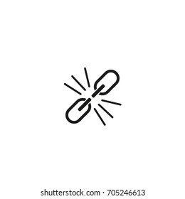 Broken chain icon
