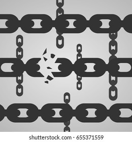 Imágenes, fotos de stock y vectores sobre Cadenas Rotas | Shutterstock