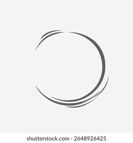 Broken circle. Correct arcs. Logo for you.