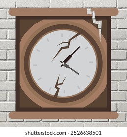 BROKEN CLOCK. Perfect for those who appreciate beauty in imperfection, this clock reminds us that time is fleeting and precious.