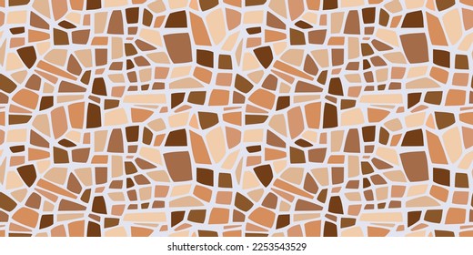 Broken coffee forms of dried earth or cracked glass. Vector shapes background or wallpaper.