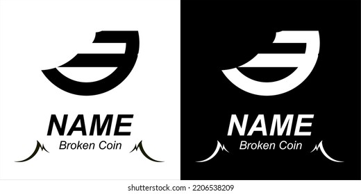 the broken coins are left almost a quarter of the part