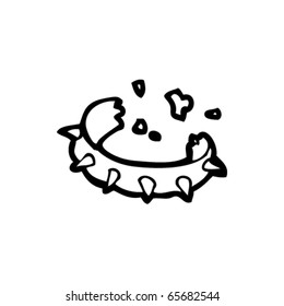 broken collar cartoon