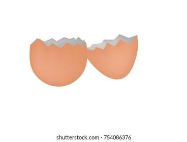 broken crack egg