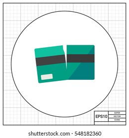 Broken credit card icon