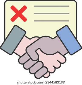 broken deal disagreement broken contract handshake finance Outline