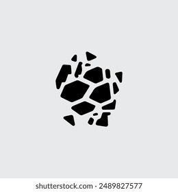 Broken Different Black Cracks, Bullet, Destruction or Vandalism. Vector illustration of Crack on white background