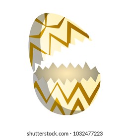 Broken easter egg