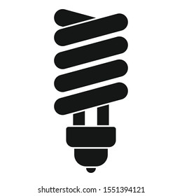 Broken eco bulb icon. Simple illustration of broken eco bulb vector icon for web design isolated on white background