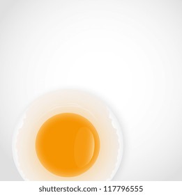 Broken Egg Background Vector