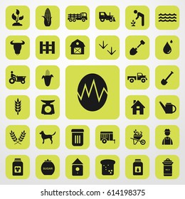 broken egg icon. agriculture set. vector sign symbol on white background