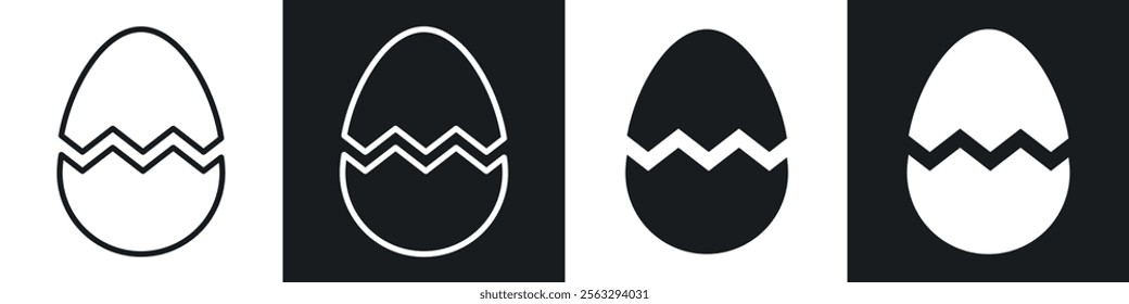 Broken egg icon pack for app and website ui designs.