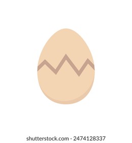 Broken egg icon. Vector illustration.