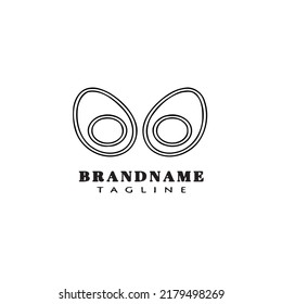 broken egg logo cartoon design template icon modern isolated vector