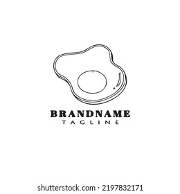 broken egg logo style design template icon black modern isolated vector illustration