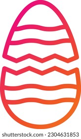 Broken egg Vector Icon Design Illustration