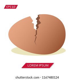 broken egg vector icon symbol