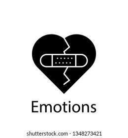 broken, emotions, forgiveness, heart, love icon. Element of Peace and humanrights icon. Premium quality graphic design icon. Signs and symbols collection icon for websites