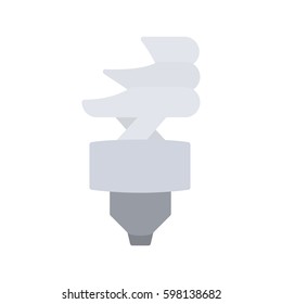 Broken fluorescent energy saving lamp