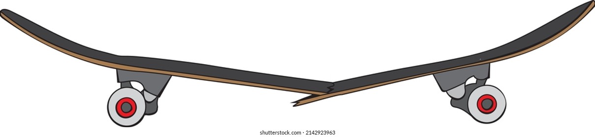 Broken Focused Skateboard Snapped Deck