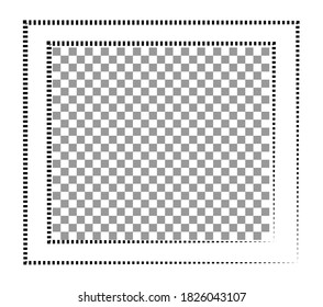 Broken frame with transparent background color