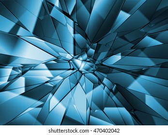Broken glass background, vector