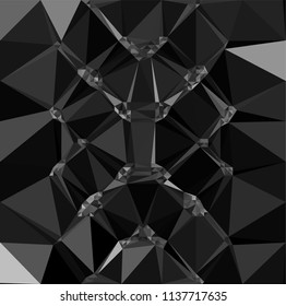 broken glass, black cool background for website and print
