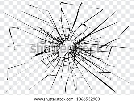 Broken glass, cracks on glass, high resolution Foto d'archivio © 