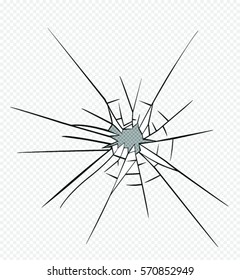 Broken Cracked Crashed Glass Vector Design Stock Vector (Royalty Free ...